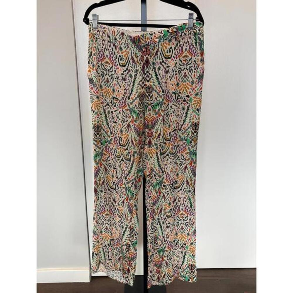 Zara Colorful Aztec Resortwear Pants L